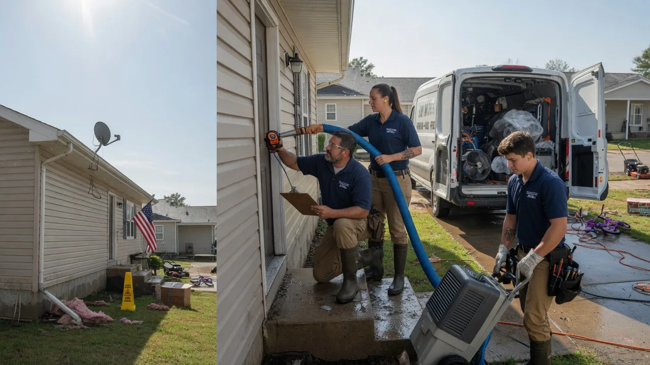 Ceiling Water Damage Restoration in New Athens, OH near me